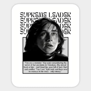 Kylo Ren the Supreme Leader Sticker